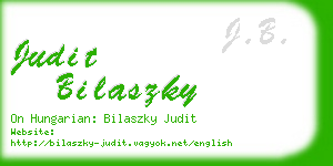 judit bilaszky business card